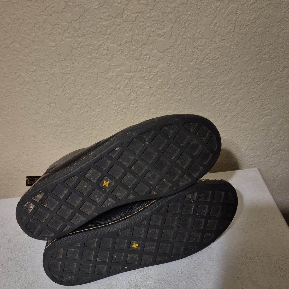Dr. Martens Black Boots with Blue Floral Interior - Picture 5 of 8